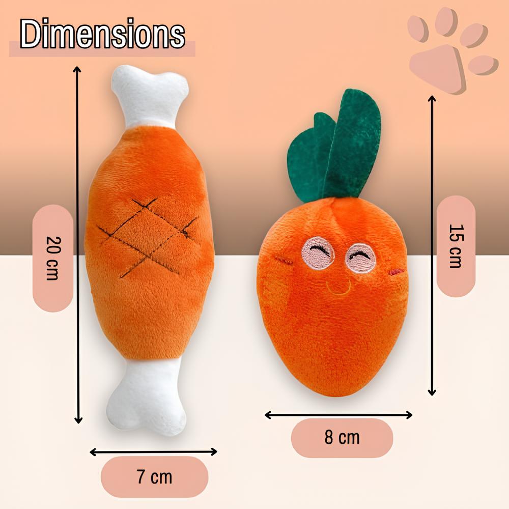 jouet pour chien peluche carotte os de poulet la niche de jules dimensions
