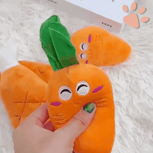jouet pour chien peluche carotte os de poulet la niche de jules gif
