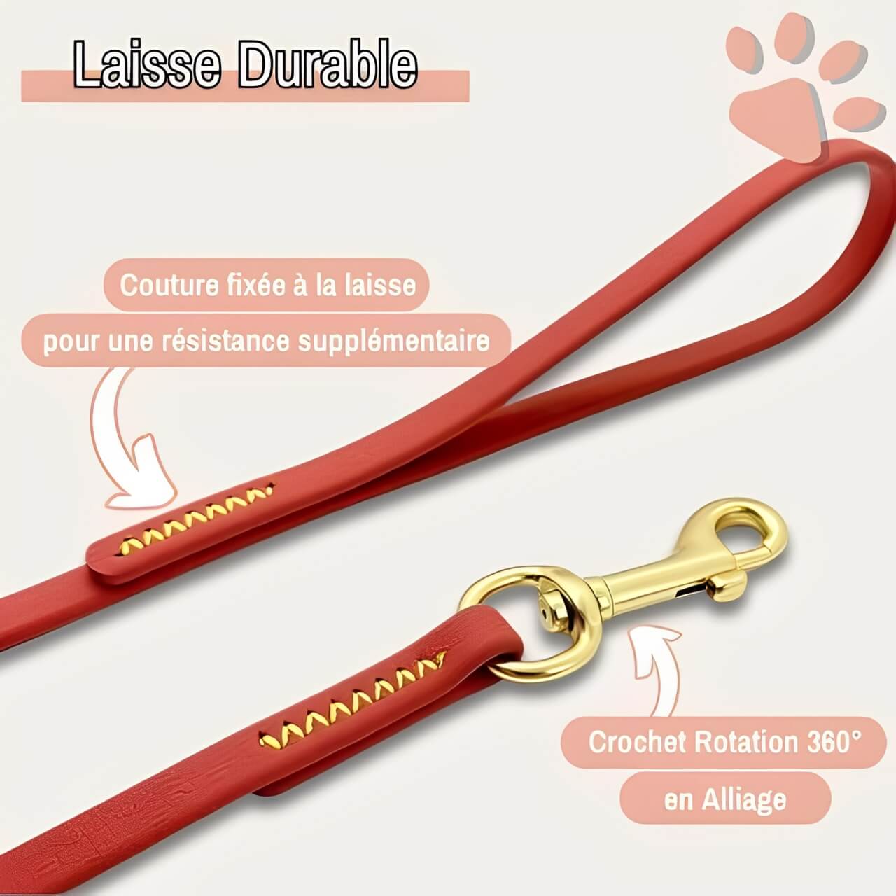 laisse pvc pour chien jujupvcleash la niche de jules durable