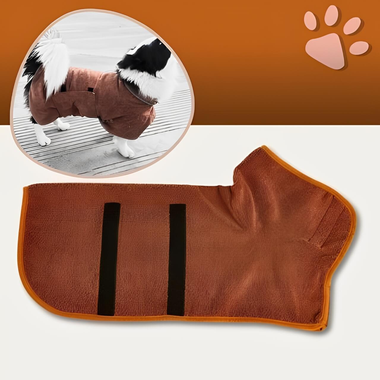 peignoir pour chien jujupeignoir la niche de jules marron