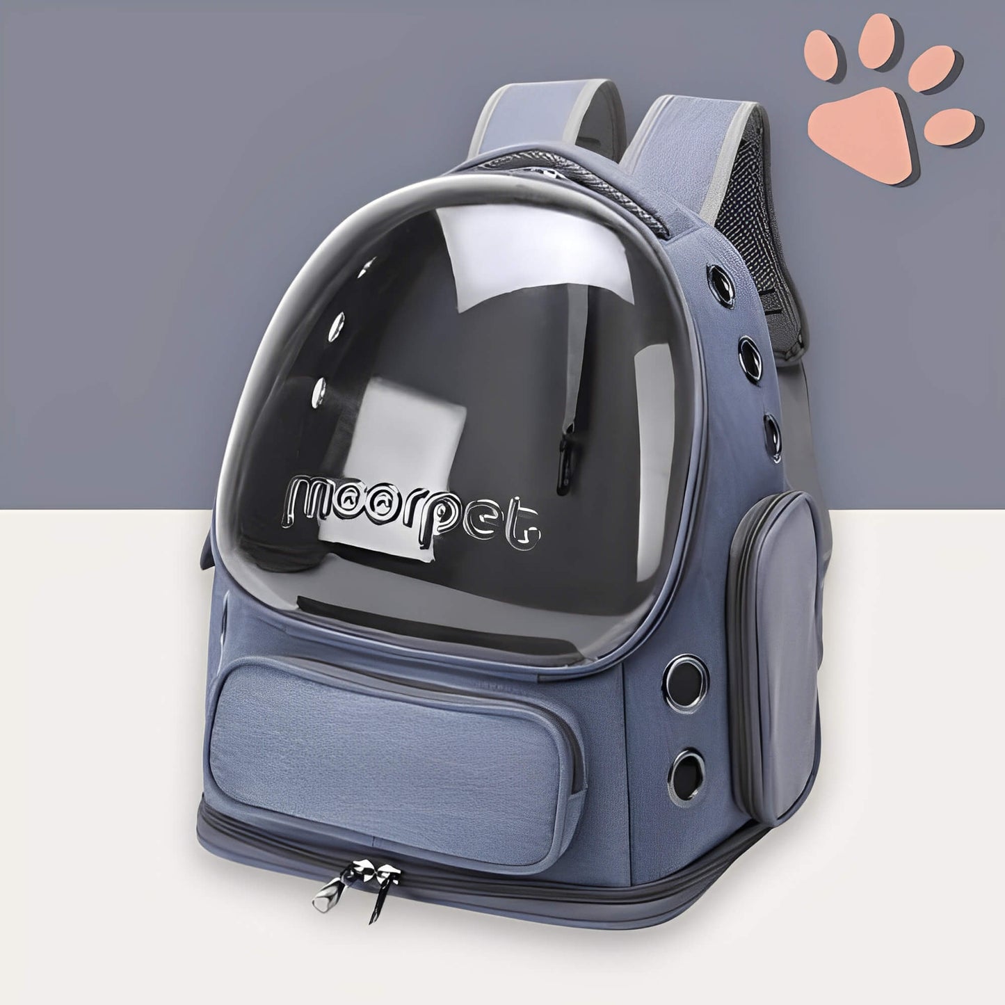 sac a dos jujucatpack transport chat capsule bleu