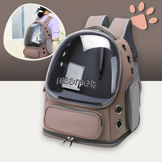 sac a dos jujucatpack transport chat capsule brun