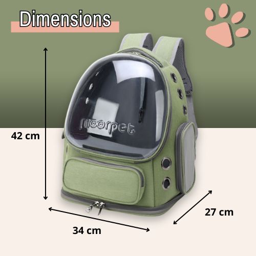 sac a dos jujucatpack transport chat capsule dimensions