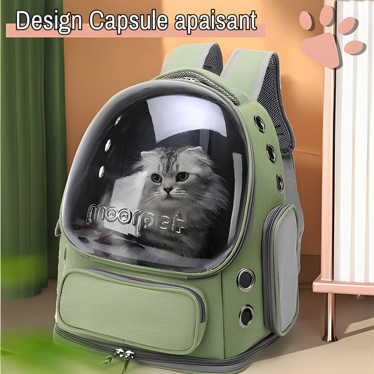 sac a dos jujucatpack transport chat capsule design capsule apaisant