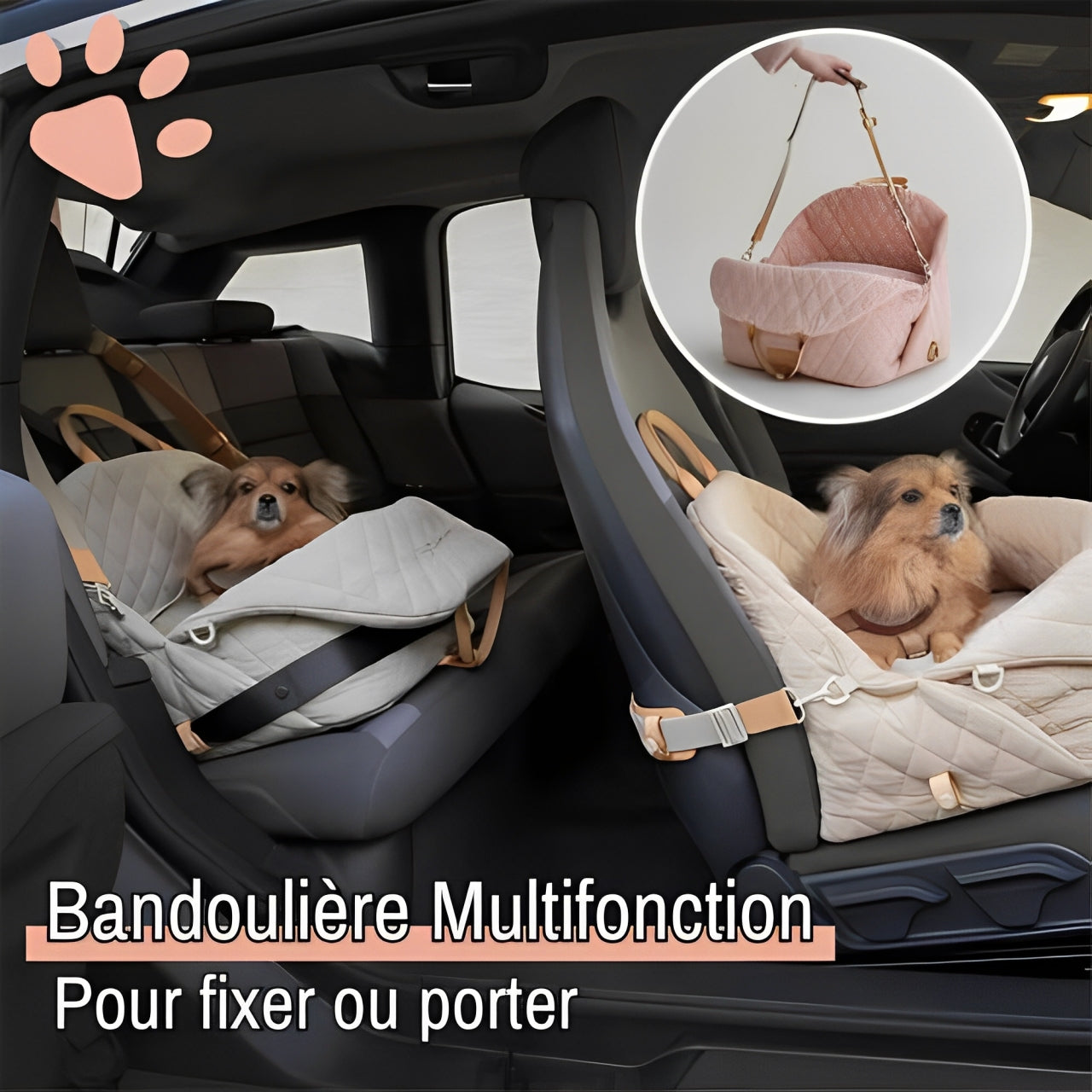 sac de transport pour chien chat jujucocoonbag la niche de jules bandoulière multifonction