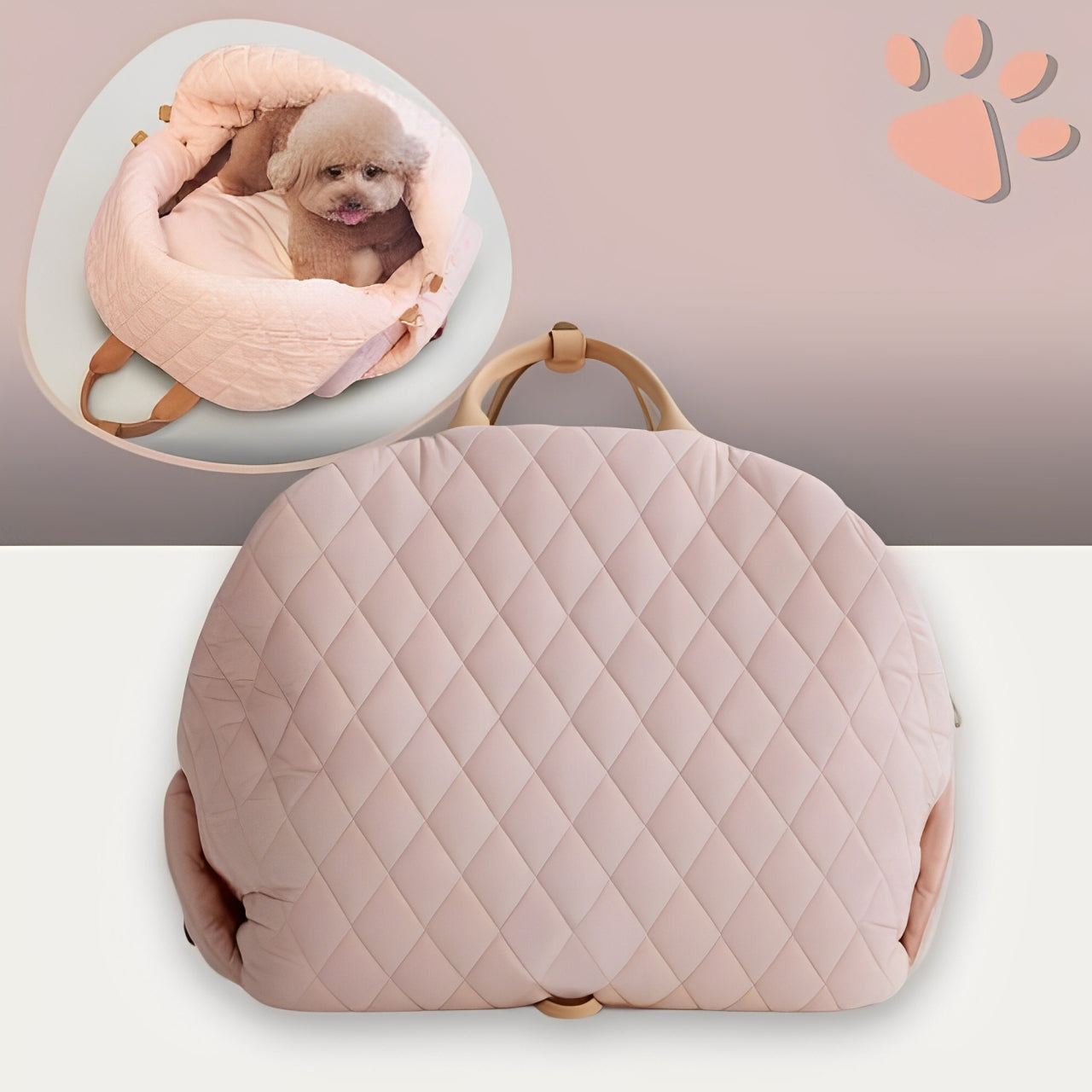 sac de transport pour chien chat jujucocoonbag la niche de jules rose