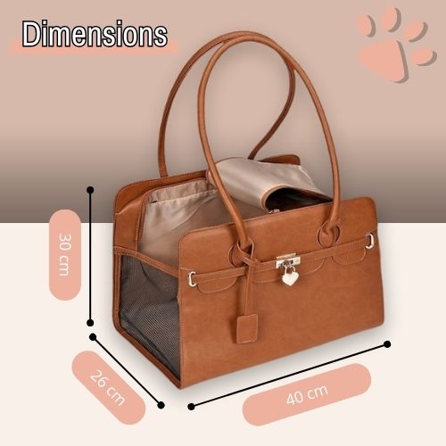sac de transport pour chien cuir design jujucuirbag la niche de jules dimensions