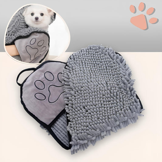 serviette pour chien chat jujudryglove la niche de jules gris