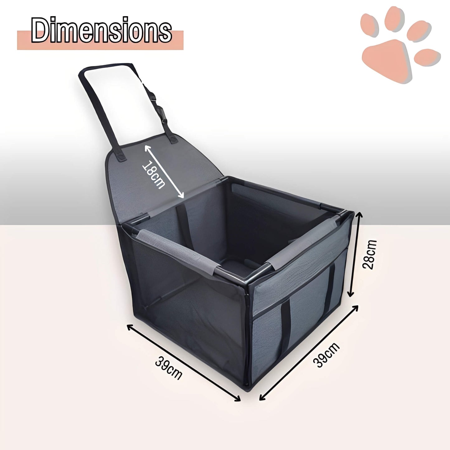 siege auto pour chien la niche de jules JuJuDriveSeat dimensions