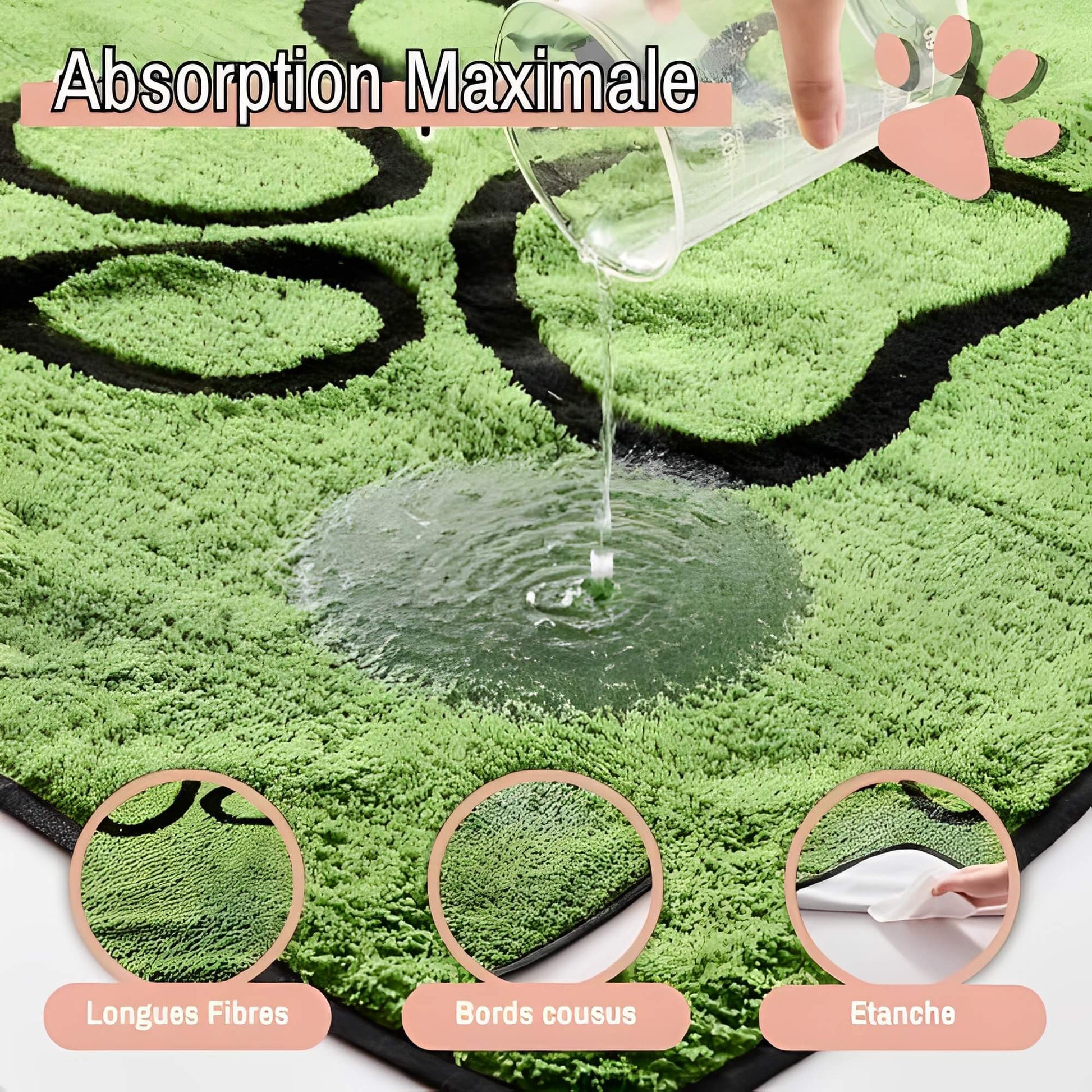 tapis apprentissage pour chien lavable JujutrainPad absorption maximale
