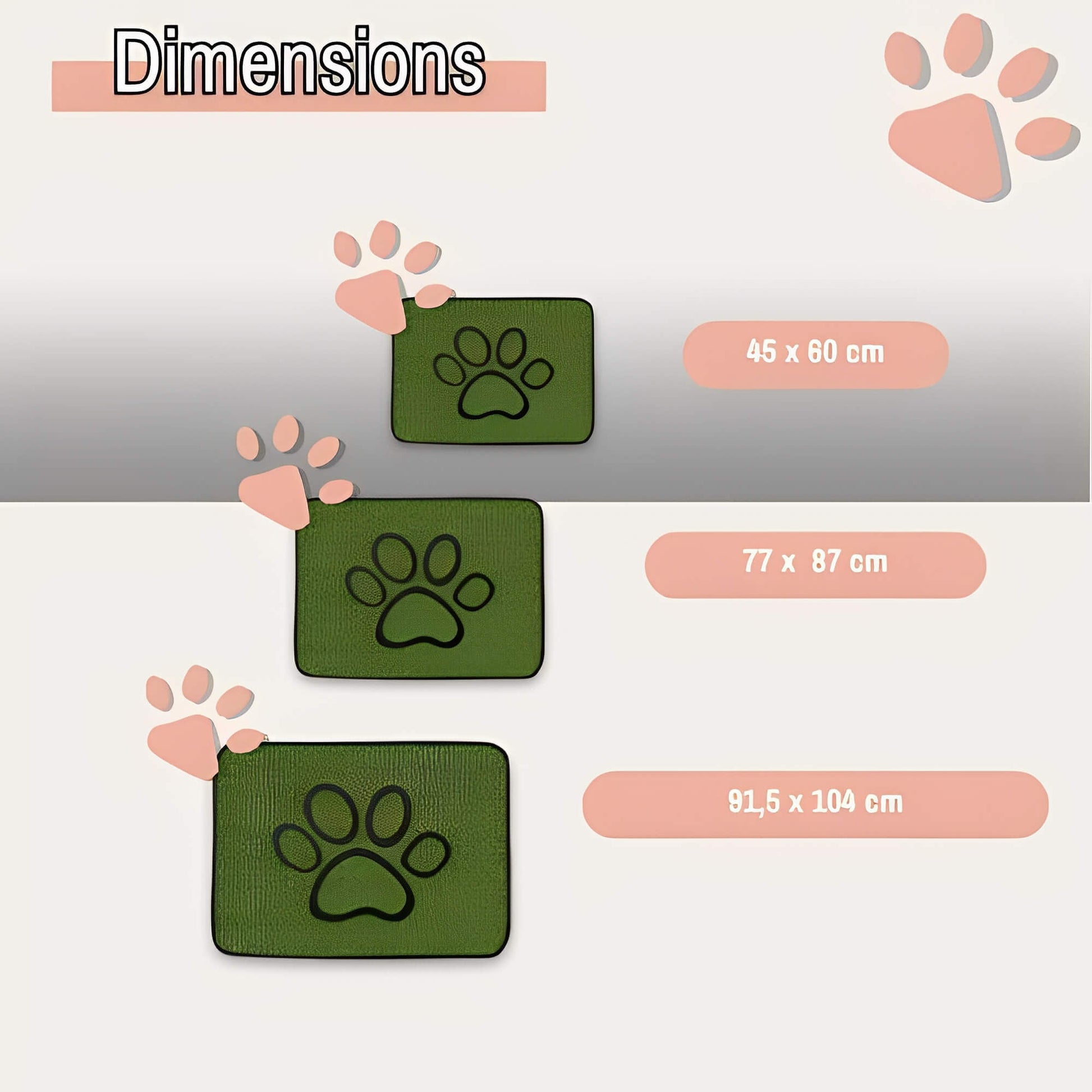 tapis apprentissage pour chien lavable JujutrainPad dimensions