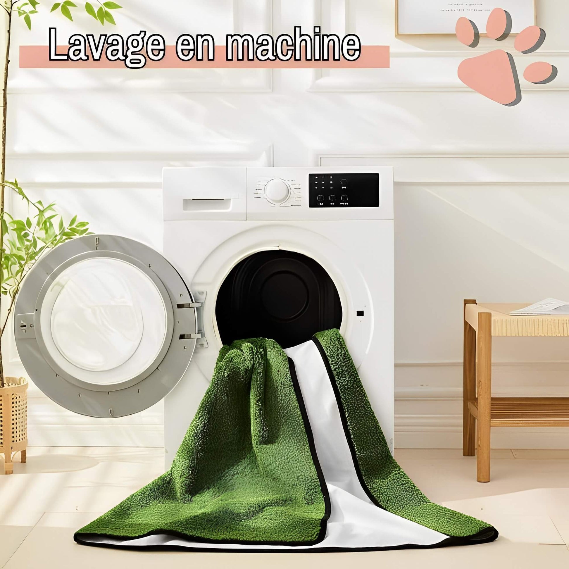 tapis apprentissage pour chien lavable JujutrainPad lavage machine