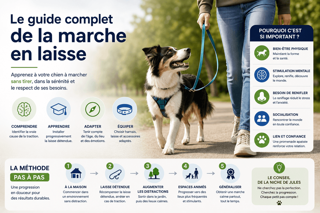 2026 Le guide complet de la marche en laisse chez le chien la niche de jules