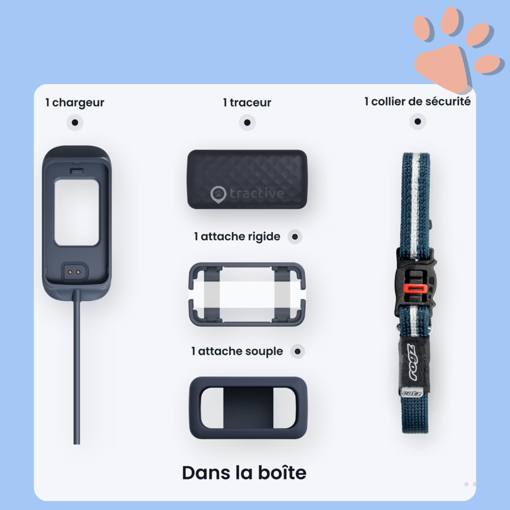 Collier gps pour chat tractive partenaire officiel france la niche de jules détails accessoires gps tractive