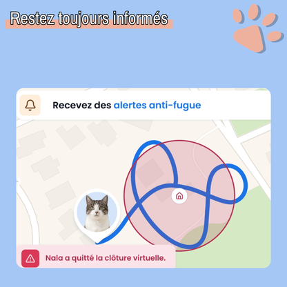 Collier gps pour chat tractive partenaire officiel france la niche de jules restez toujours informés