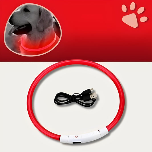 Collier lumineux pour chien la niche de jules jujulumcollar rouge