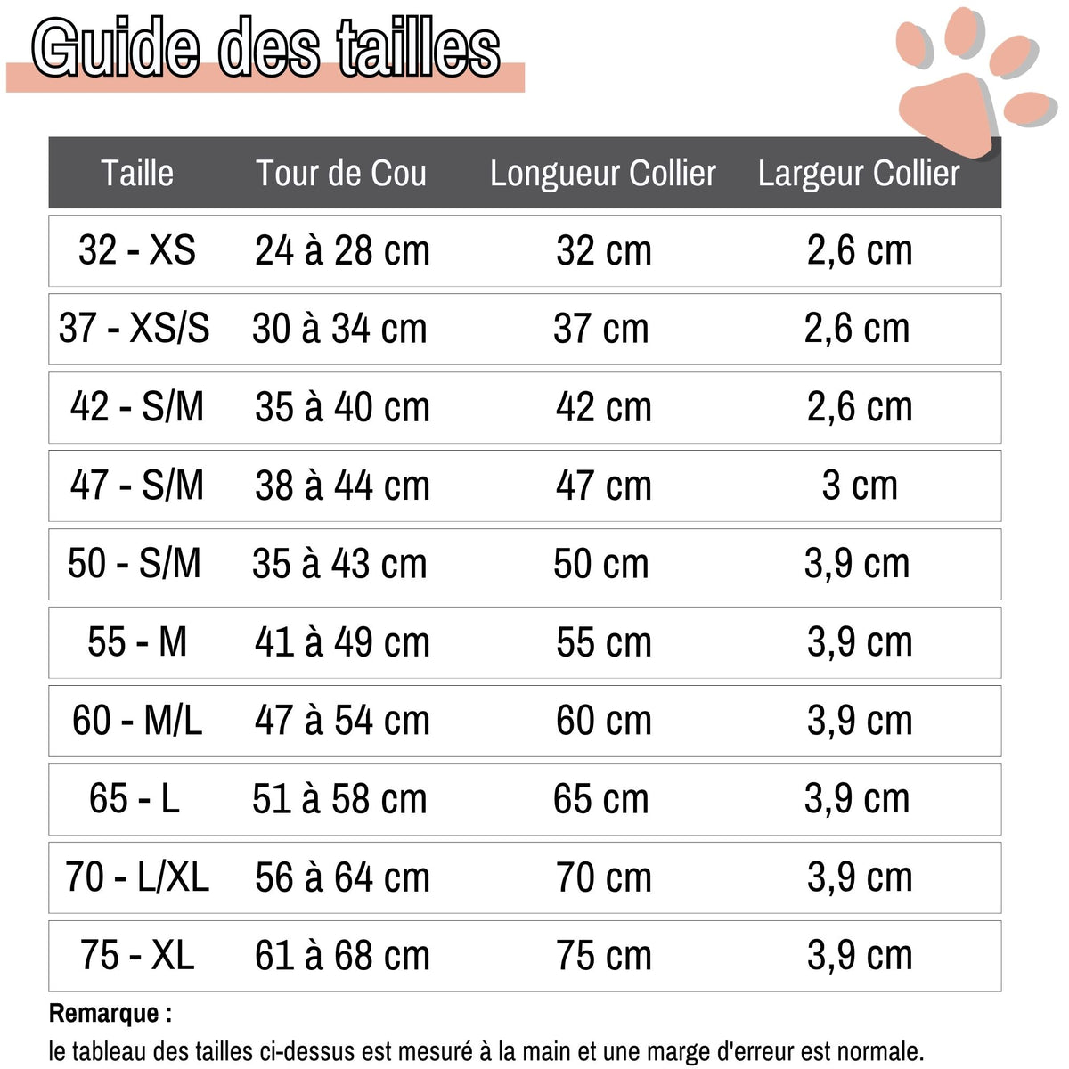 Collier en cuir pour Chien Hunter Love Rouge la niche de jules JuJuLoveCollar guide des tailles