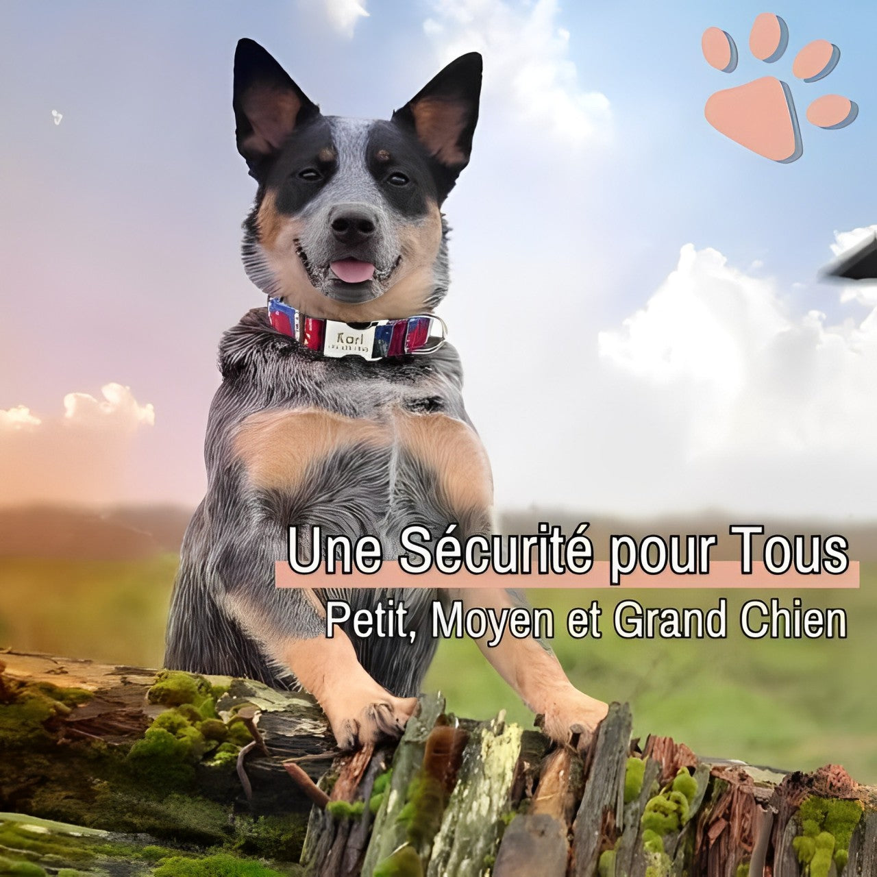 Collier pour chien personnalisé prénom téléphone personnalisable la niche de jules jujucollartag5 petit moyen grand chien