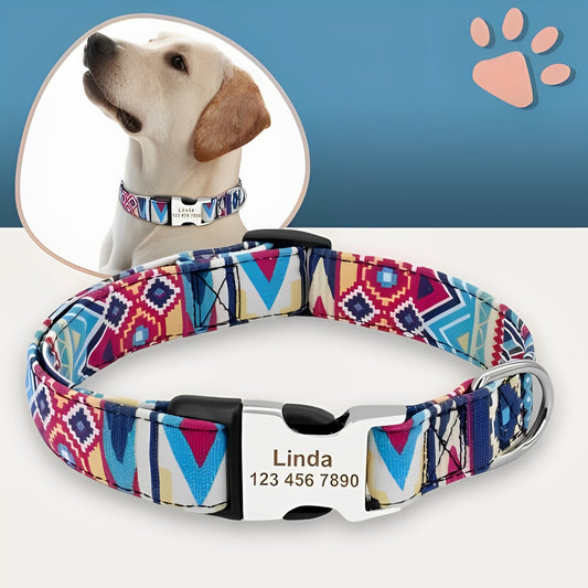 Collier pour chien personnalise prenom telephone personnalisable la niche de jules jujucollartag6 variante1