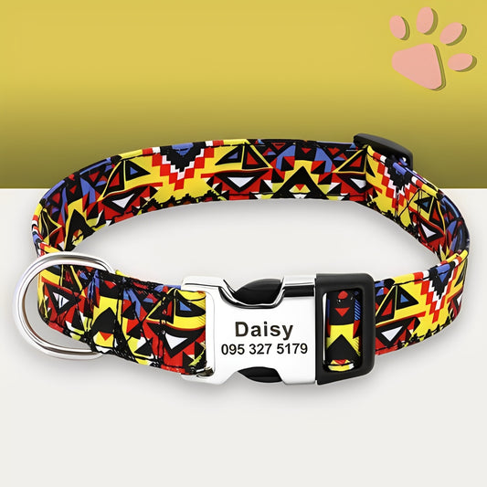Collier pour chien personnalise prenom telephone personnalisable la niche de jules jujucollartag7 jaune