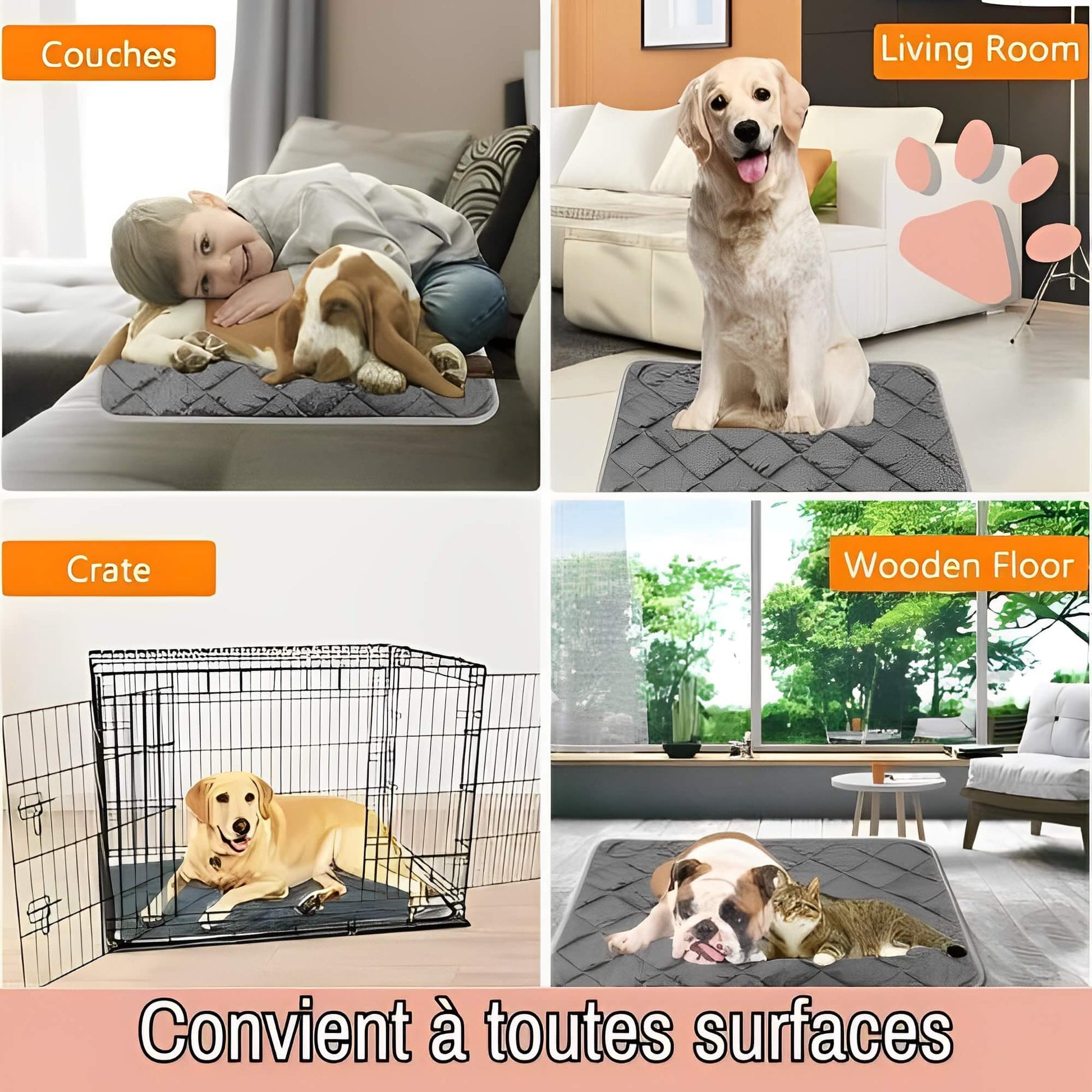 Coussin auto chauffant jujuthermocozy la niche de jules convient toutes surfaces