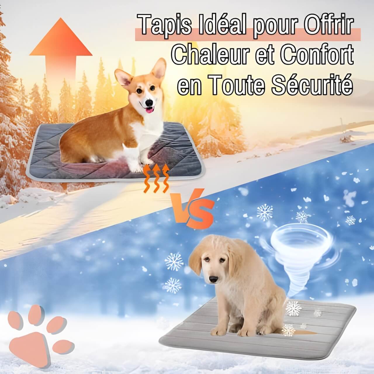 Coussin auto chauffant jujuthermocozy la niche de jules chaleur continue tapis idéal