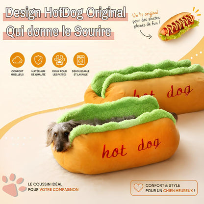 Coussin hotdog pour chien jujuhotdog la niche de jules original