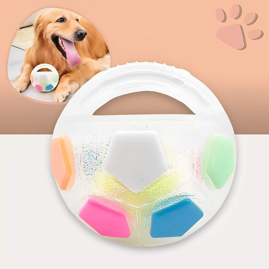 Jouet pour chien Ballon de Foot la niche de Jules JujuFootPlay variante transparent