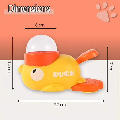 Jouet Distributeur de croquettes pour chats et chiens Interactif JuJuDuckFeeder dimensions