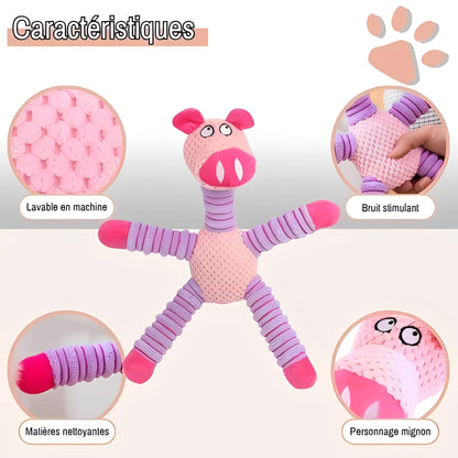 Jouet Sonore Pour Chien en forme de Cochon La Niche de Jules JuJuPiggySound Caracteristiques