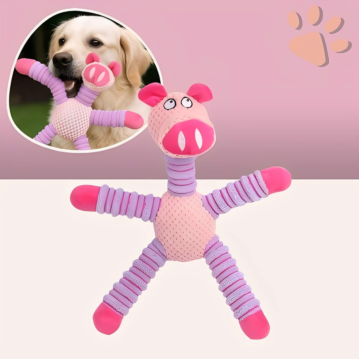 Jouet Sonore Pour Chien en forme de Cochon La Niche de Jules JuJuPiggySound variante