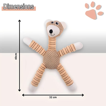 Jouet Sonore Pour Chien en forme de Ours La Niche de Jules JuJuBearChew dimensions