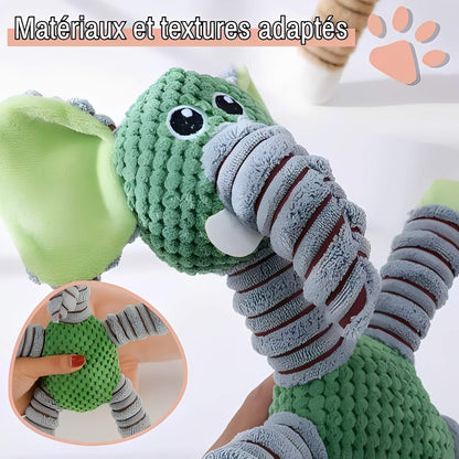 Jouet Sonore pour petits et Moyens chiens La Niche de Jules JujuElephantPlay materiaux et textures adaptes