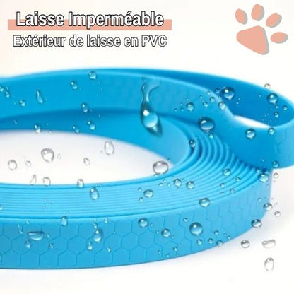 Laisse longe pour chien PVC jujulongepvc la niche de jules imperméable