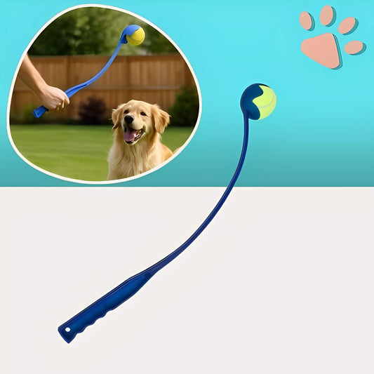 Lanceur de Balle Pour Chien la niche de jules JuJuLaunchGrip variante bleu
