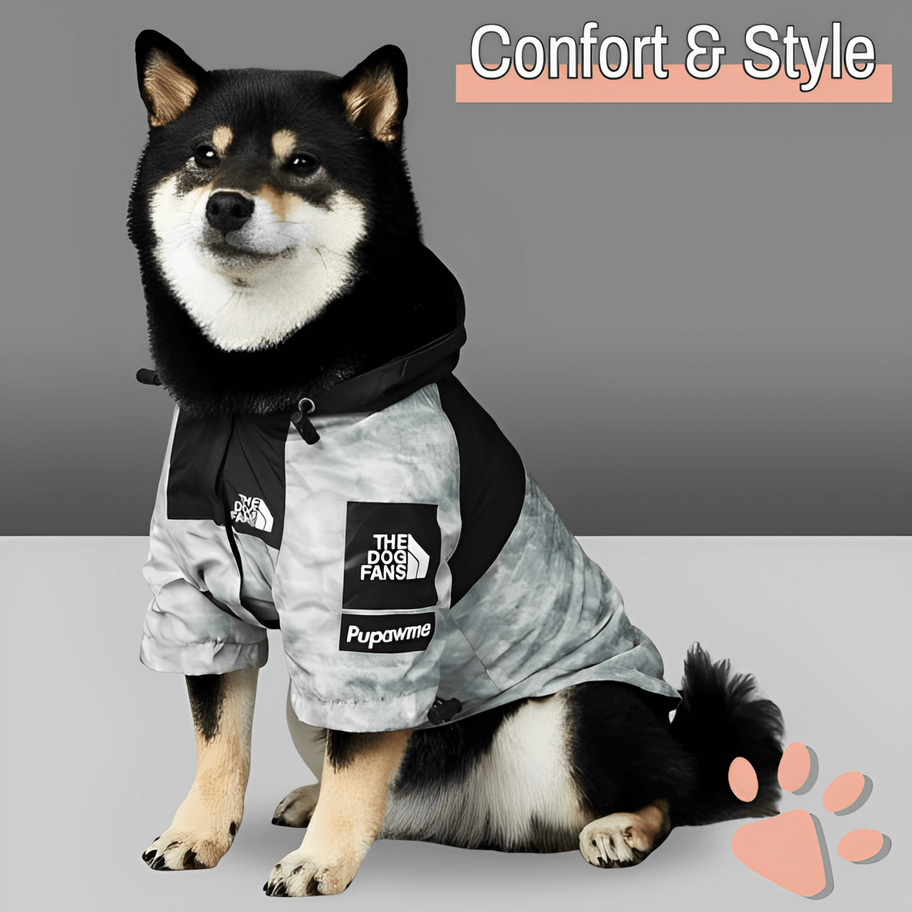 Manteau pour chien imperméable design la niche de jules thedogfans simplecolor confort et style