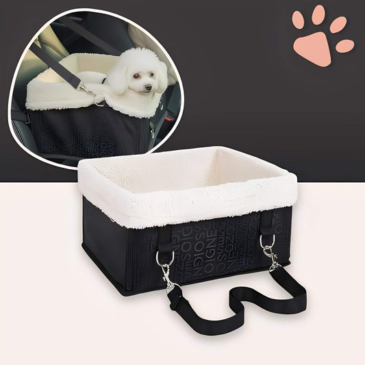 Panier de Transport pour Chien Sécurité et Confort en Voiture la niche de jules JuJuCarBooster variante noire