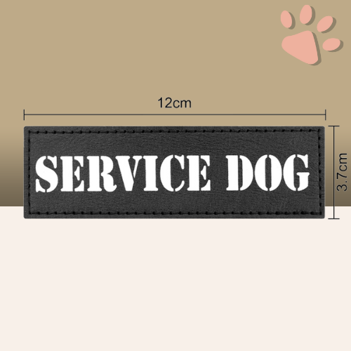 etiquettes velcro scratch pour harnais tactique chien la niche de jules service dog