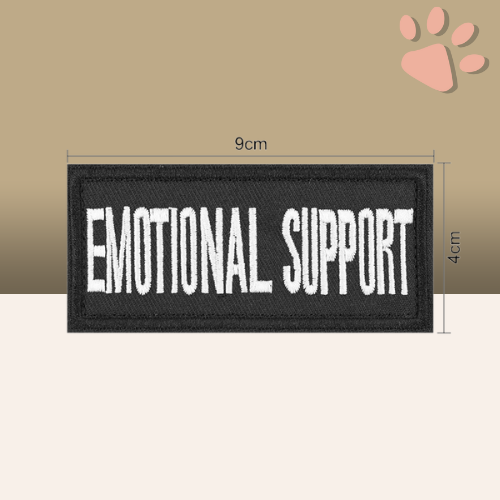 etiquettes velcro scratch pour harnais tactique chien la niche de jules emotional support