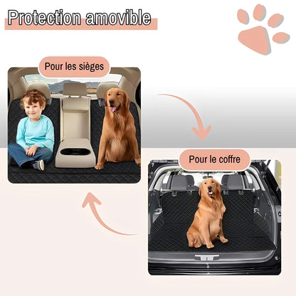 Protection Banquette Arrière Voiture pour Chien Anti Poils la niche de jules JUJUSEATSHIELD protection amovible