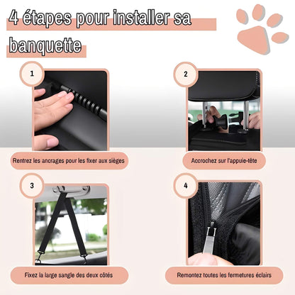 Protection Banquette Arriere Pour Voiture pour Chien la niche de Jules JuJuCarProtect 4 etapes pour installer sa banquette