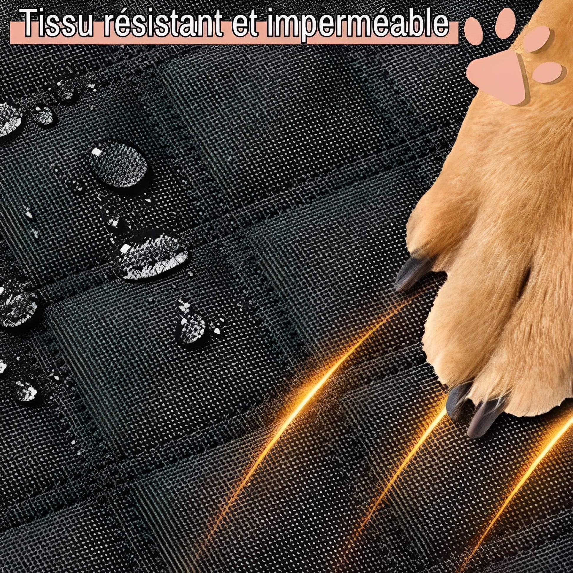 Protection Banquette Arrière Pour Voiture pour Chien la niche de Jules JuJuCarProtect tissu résistant et imperméable