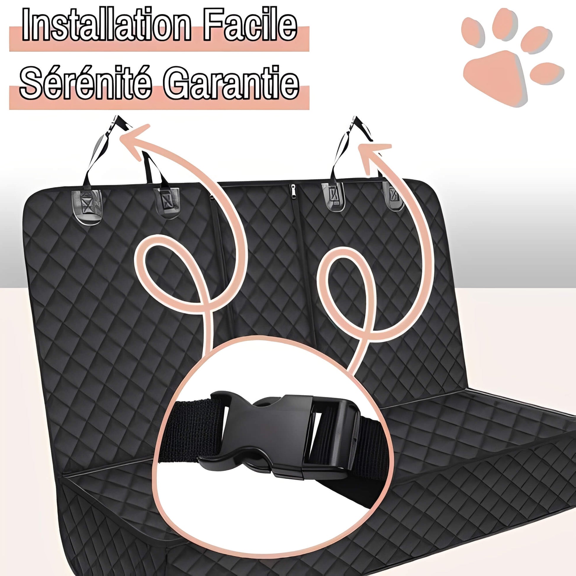 Protection Banquette Arrière Voiture pour chien Anti Poils la niche de jules JUJUSEATSHIELD installation facile sérénité garantie