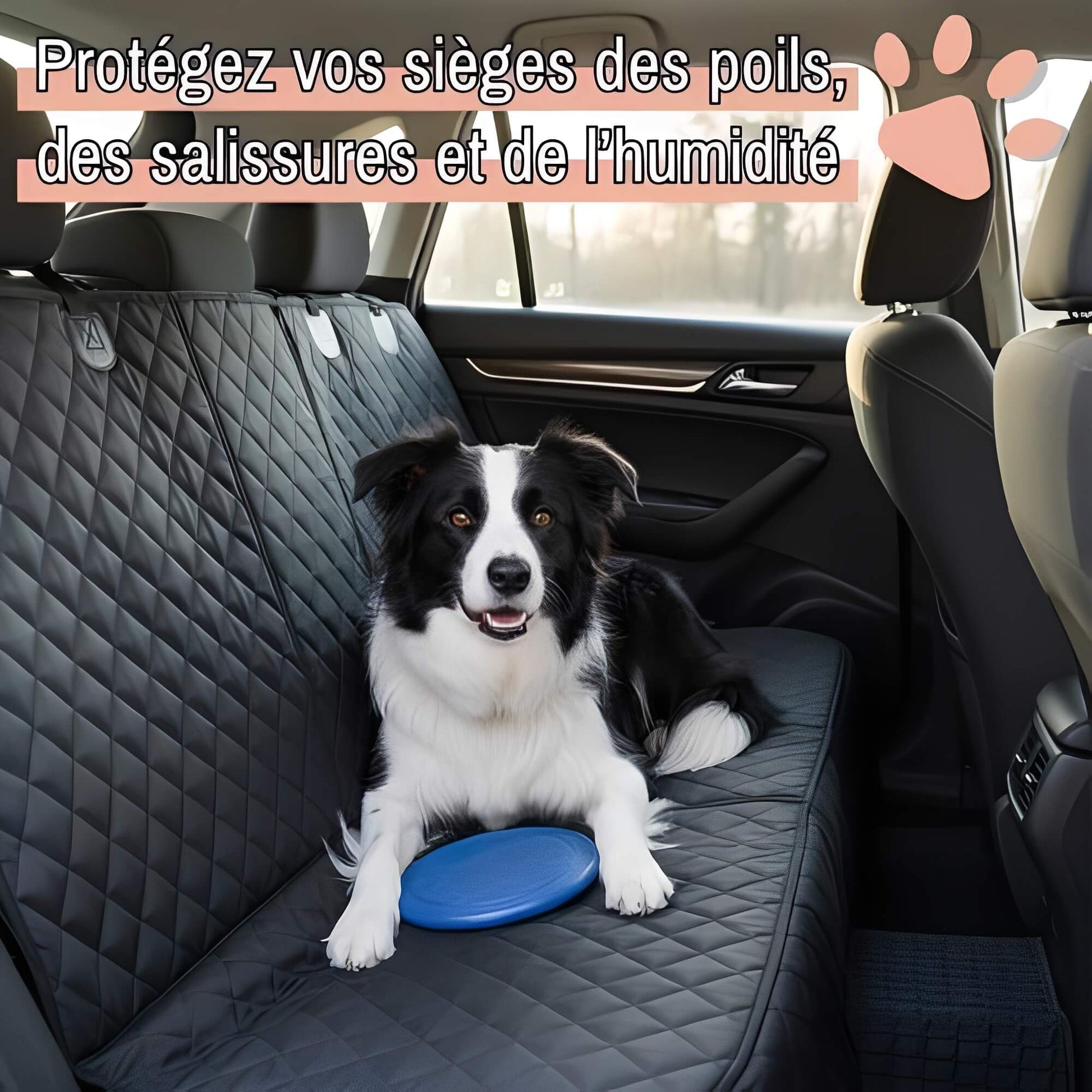Protection Banquette Arrière Voiture pour Chien Anti Poils la niche de jules JUJUSEATSHIELD protégez vos sièges des poils des salissures et de l'humidité