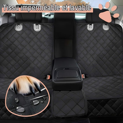 Protection Banquette Arrière Voiture pour Chien Anti Poils la niche de jules JUJUSEATSHIELD tissu imperméable et lavable
