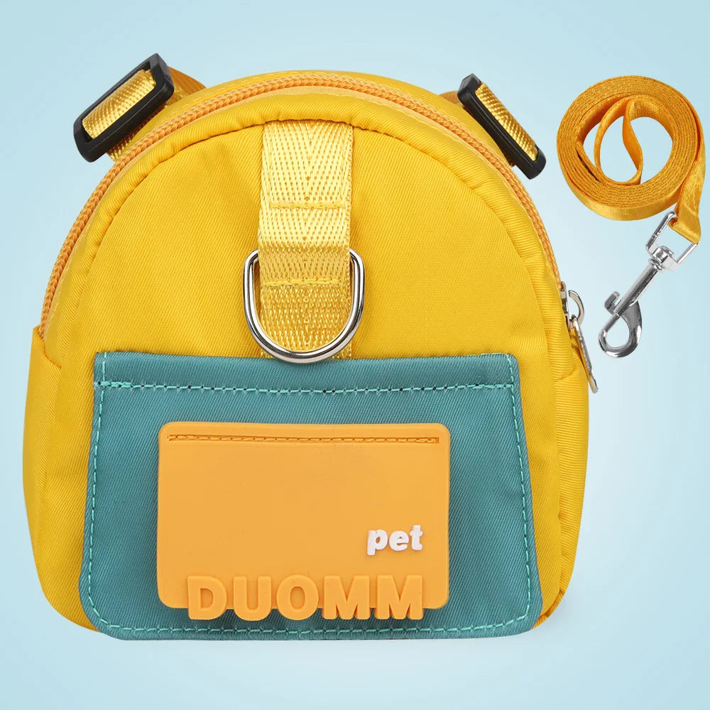 harnais sac à dos pour chien la niche de jules jujubag couleur jaune