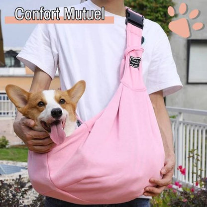 Sac de transport a bandouliere pour chien jujushoulderbag la niche de jules confortable