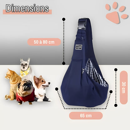 Sac de transport a bandouliere pour chien jujushoulderbag la niche de jules dimensions