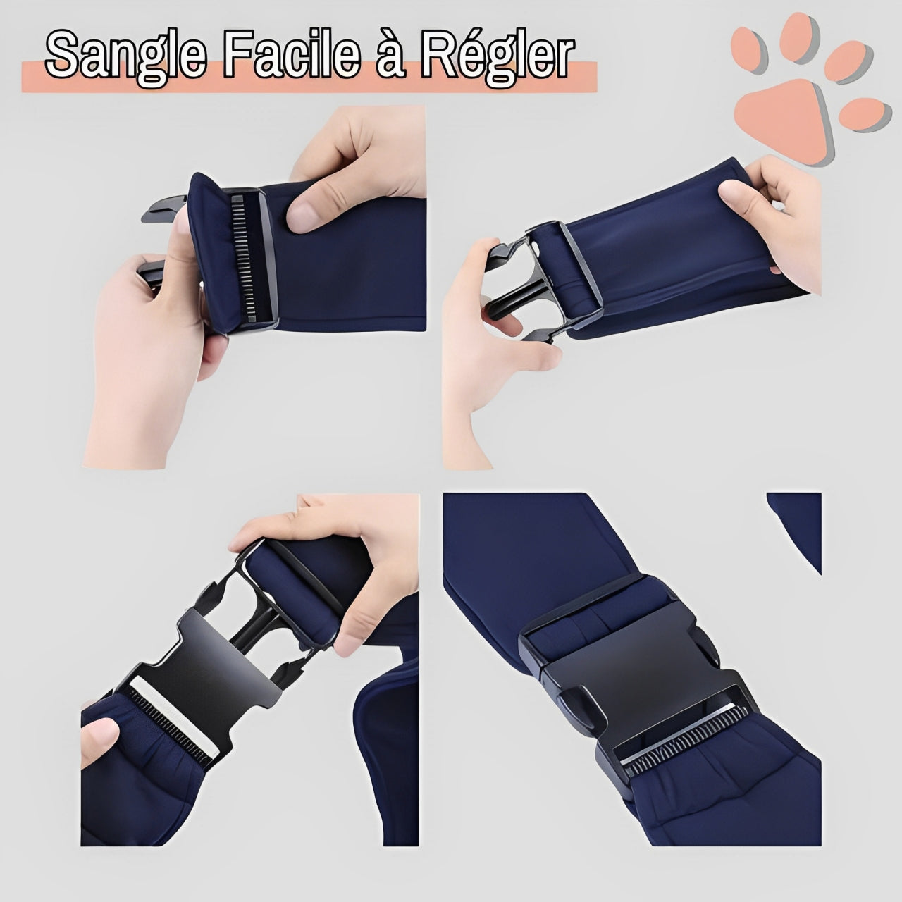 Sac de transport a bandouliere pour chien jujushoulderbag la niche de jules facile à régler
