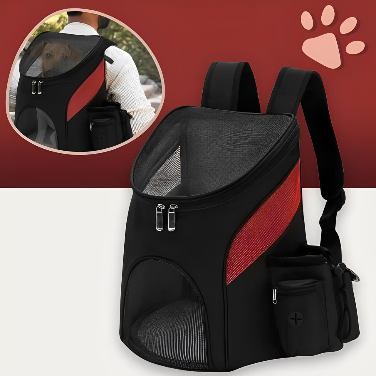Sac de transport pour chien jujubagone la niche de jules noir